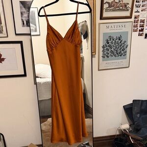 Abercrombie & Fitch Rust Slip Dress